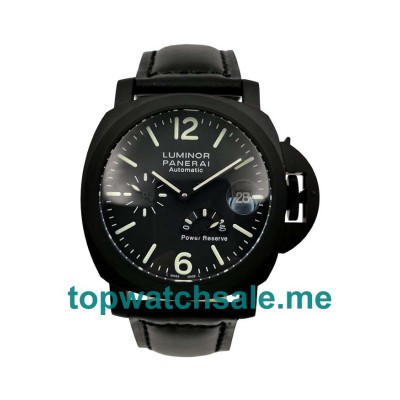 UK Black Dials Black Steel Panerai Luminor PAM00090 Replica Watches