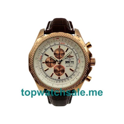 UK White Dials Gold Breitling Bentley GT A13362 Replica Watches
