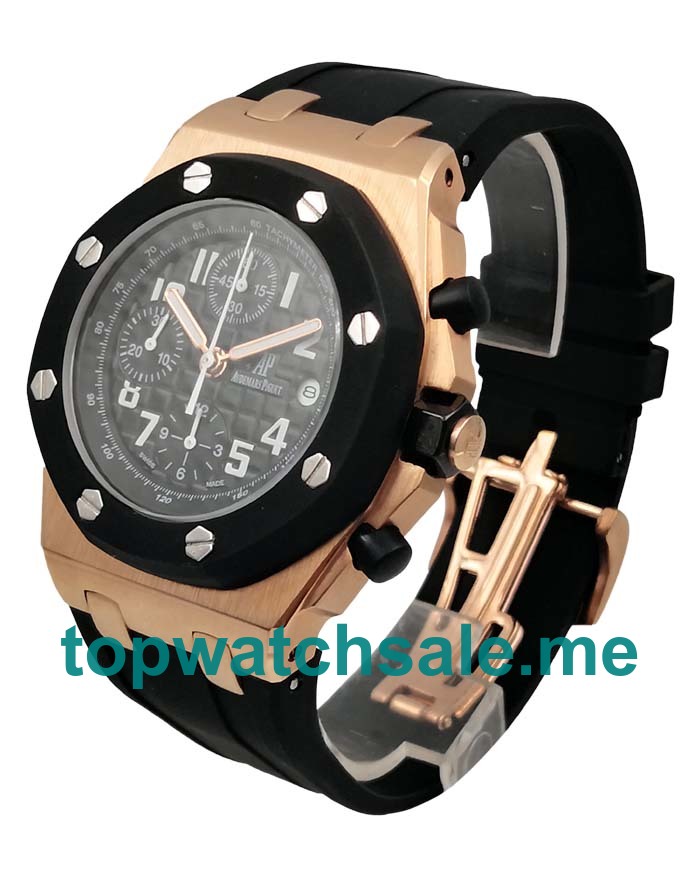 UK Black Dials Rose Gold Audemars Piguet Royal Oak Offshore 25940OK.OO.D002CA.01 Replica Watches