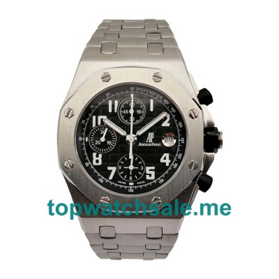 UK Black Dials Audemars Piguet Royal Oak Offshore 26170ST.OO.1000ST.08 Fake Watches With Arabic Numerals