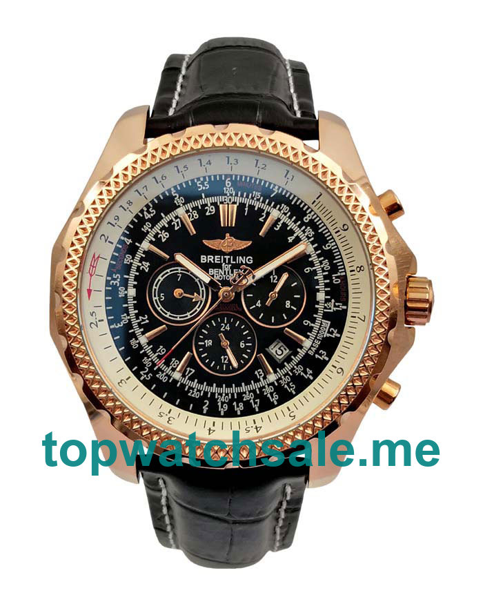 UK Black Dials Rose Gold Breitling Bentley Motors A25362 Replica Watches