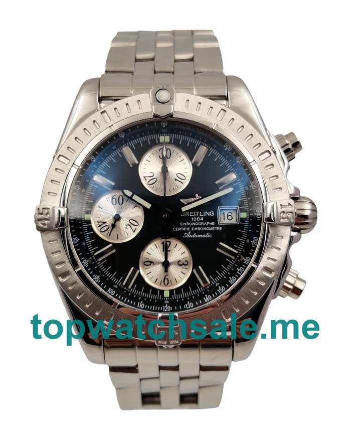 UK Black Dials Steel Breitling Chronomat A13352 Replica Watches