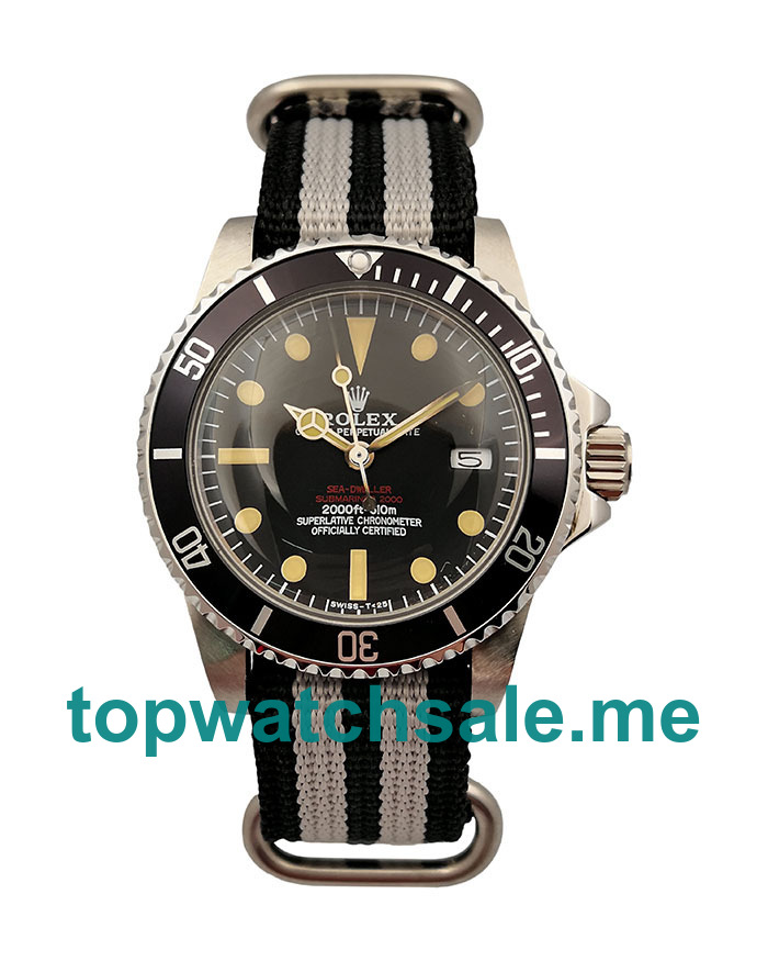 UK Black Dials Steel Rolex Sea-Dweller 1665 Replica Watches