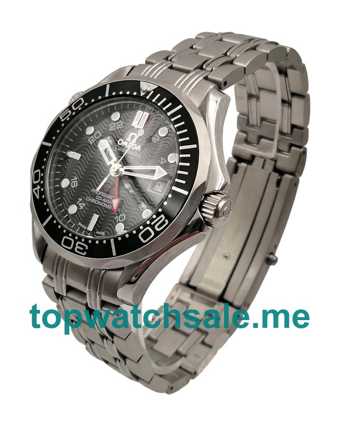 UK Black Dials Steel Omega Seamaster 300 M GMT 2535.80.00 Replica Watches
