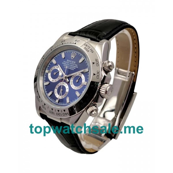 UK Blue Dials Steel Rolex Daytona 116520 Replica Watches
