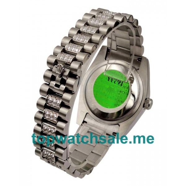 UK Diamond Dials Steel Rolex Day-Date 118346 Replica Watches