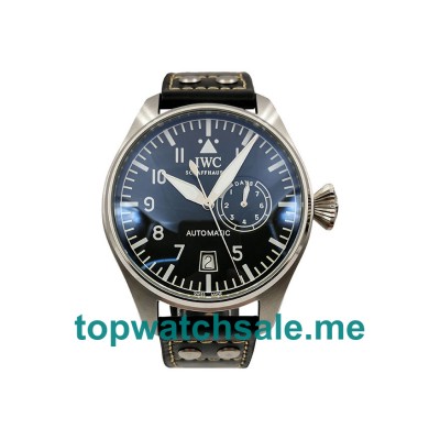 UK Black Dials Steel IWC Pilots IW500201 Replica Watches