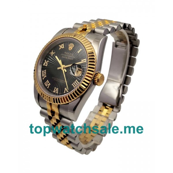 UK Black Dials Steel And Gold Rolex Datejust 126233 Replica Watches