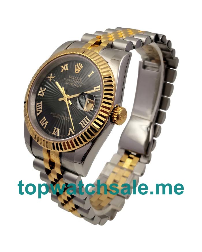 UK Black Dials Steel And Gold Rolex Datejust 126233 Replica Watches