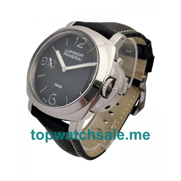 UK Black Dials Steel Panerai Luminor PAM00127 Replica Watches
