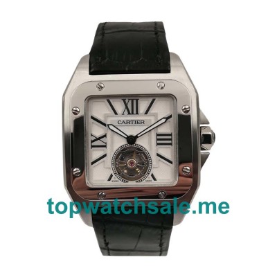 UK White Dials Steel Cartier Santos 100 30513 Replica Watches