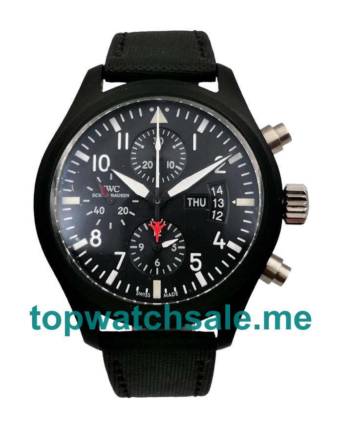 UK Black Dials Black Ceramic IWC Pilot's Spitfire IW378901 Replica Watches