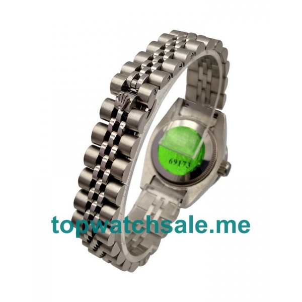 UK Silver Diamond Dials Steel Rolex Lady-Datejust 279135 Replica Watches
