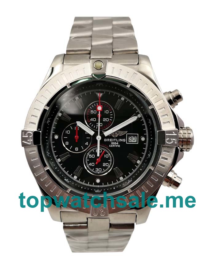 UK Black Dials Steel Breitling Avenger A13370 Replica Watches