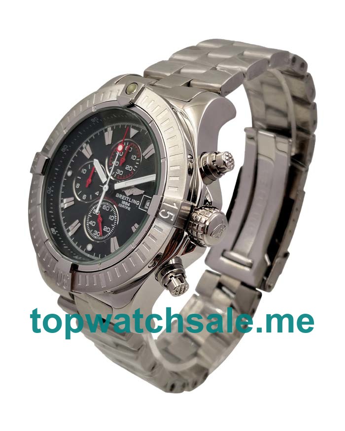 UK Black Dials Steel Breitling Avenger A13370 Replica Watches