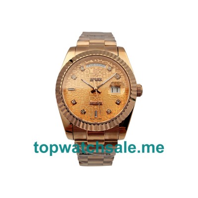 UK Rose Gold Dials Rose Gold Rolex Day-Date 118235 Replica Watches