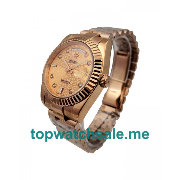 UK Rose Gold Dials Rose Gold Rolex Day-Date 118235 Replica Watches