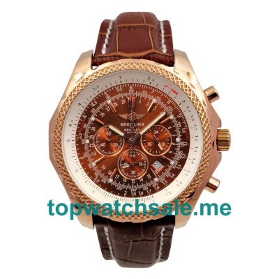 UK Brown Dials Rose Gold Breitling Bentley Motors A25362 Replica Watches