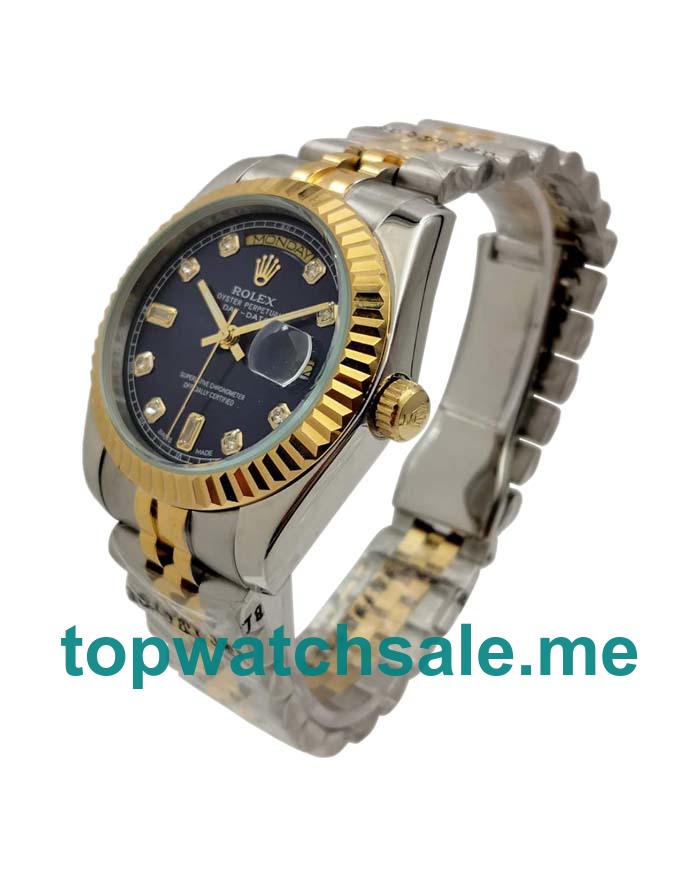 UK Blue Dials Steel And Gold Rolex Day-Date 118238 Replica Watches
