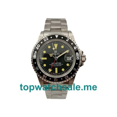 UK Black Dials Steel Rolex GMT-Master 1675 Replica Watches