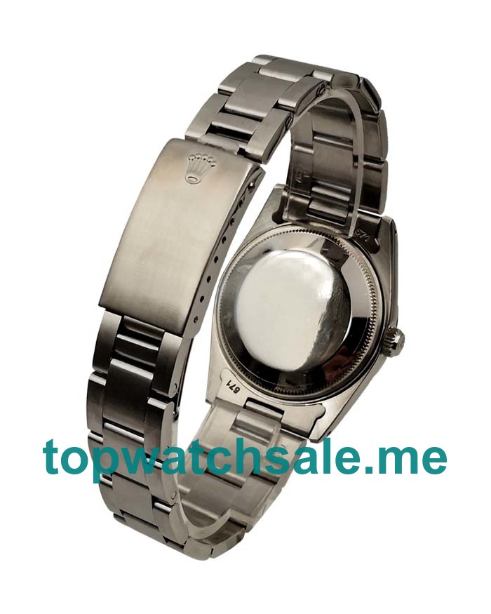 UK Black Dials Steel Rolex Oyster Perpetual Date 115200 Replica Watches