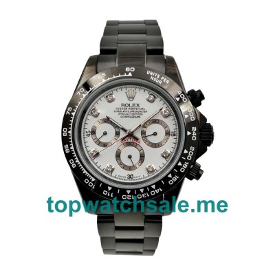 UK Black Dials Black Steel Rolex Daytona 116519 Replica Watches