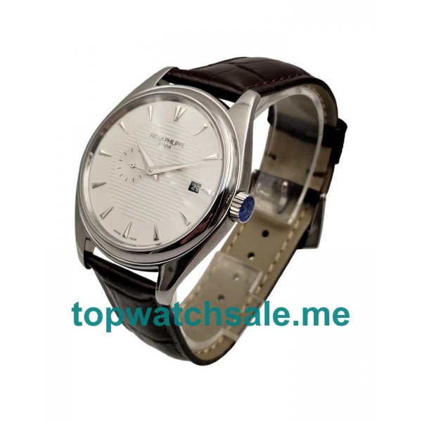 UK White Dials Steel Patek Philippe Calatrava 37652 Replica Watches