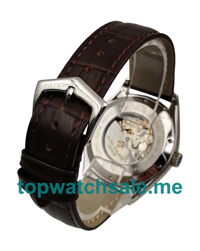 UK White Dials Steel Patek Philippe Calatrava 37652 Replica Watches