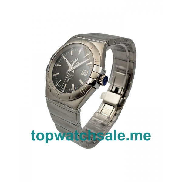UK Black Dials Steel Omega Constellation 123.10.38.21.01.001 Replica Watches