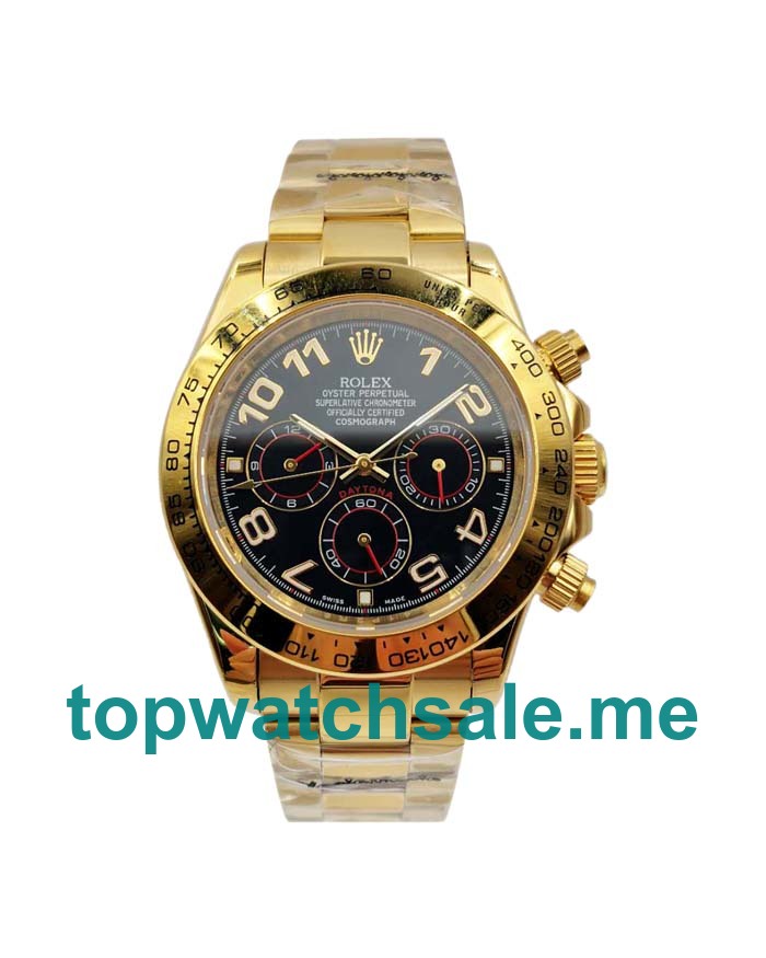 UK Blue Dials Gold Rolex Daytona 116528 Replica Watches
