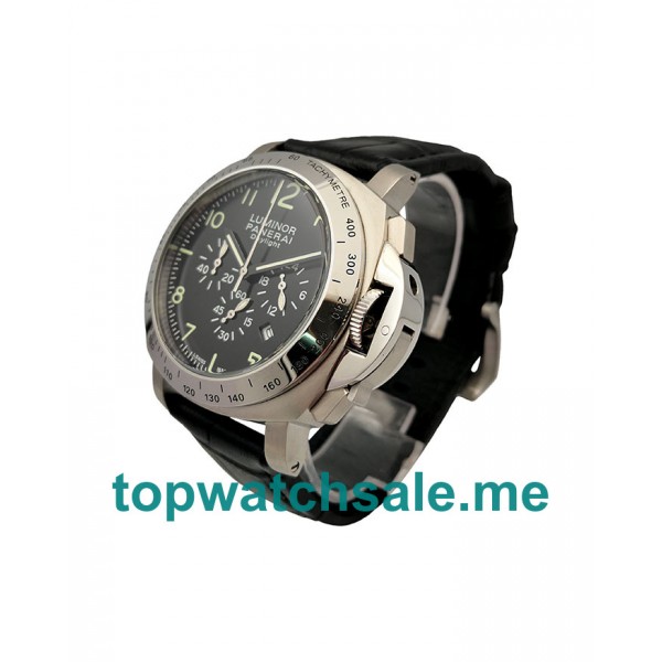 UK Black Dials Panerai Luminor Daylight PAM00196 Arabic Numerals Replica Watches