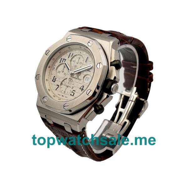 UK Steel Replica Audemars Piguet Royal Oak Offshore 26170ST.OO.D091CR.01 Cream Dials Watches