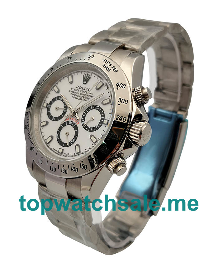 UK White Dials Steel Rolex Daytona 16520 Replica Watches