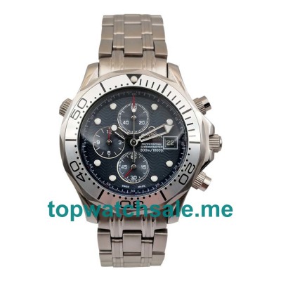 UK Blue Dials Steel Omega Seamaster Chrono Diver 2598.80.00 Replica Watches
