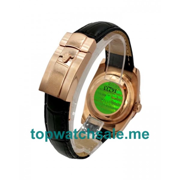UK Silver Dials Rose Gold Rolex Day-Date 118135 Replica Watches