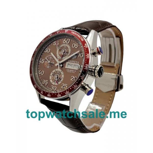 UK Brown Dials Steel TAG Heuer Carrera CV2A12.FC6236 Replica Watches