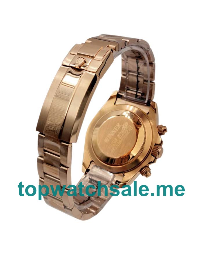UK Ivory Dials Rose Gold Rolex Daytona 116505 Replica Watches
