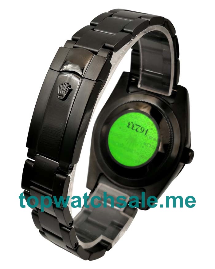 UK Black Dials Black Steel Rolex Milgauss 116400 GV Replica Watches