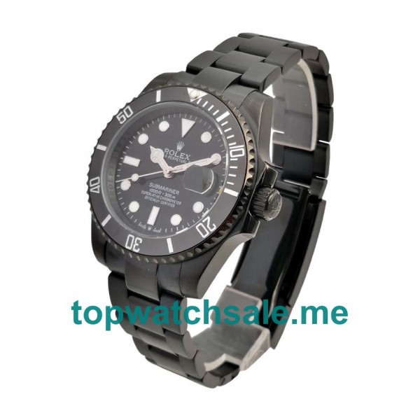 UK Black Dials Black Steel Rolex Submariner 116610 LN Replica Watches