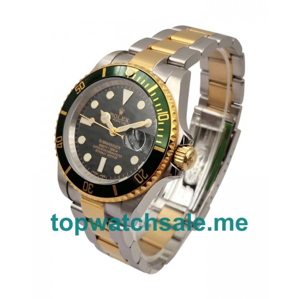 UK Black Dials Steel And Gold Rolex Submariner 116613 Replica Watches