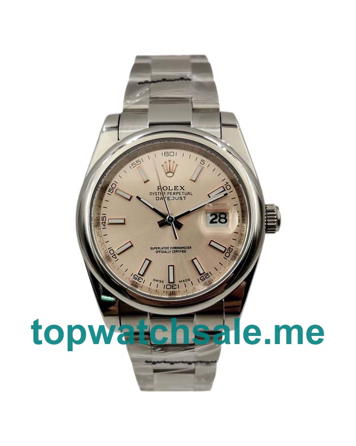 UK Salmon Dials Steel Rolex Datejust 116300 Replica Watches