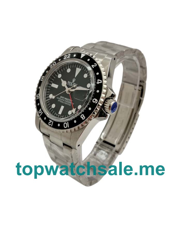 UK Black Dials Steel Rolex GMT-Master 16750 Replica Watches