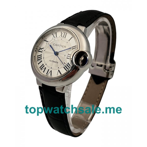 UK Silver Dials Steel Cartier Ballon Bleu W6920085 Replica Watches