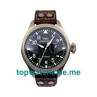 UK Black Dials Steel IWC Big Pilots IW500201 Replica Watches