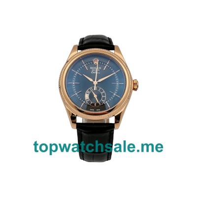 UK Black Dials Rose Gold Rolex Cellini 50525 Replica Watches
