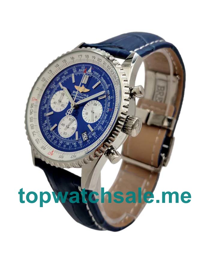 UK 46MM Blue Dials Breitling Navitimer A23322 Replica Watches