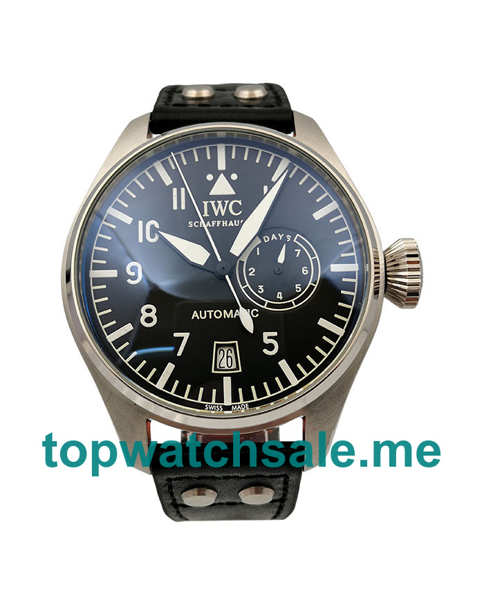 Polished Stainless Steel IWC Pilots IW500201 Replica Watches UK For Men