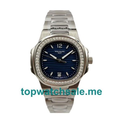 UK Blue Mother Of Pearl Dials Patek Philippe Nautilus 7018/1A Replica Watches