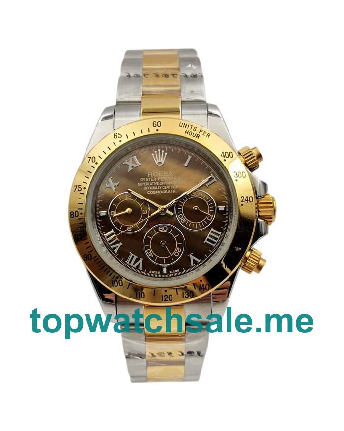 UK Mother Of Pearl Dials Steel And Gold Rolex Daytona 116523 Replica Watches