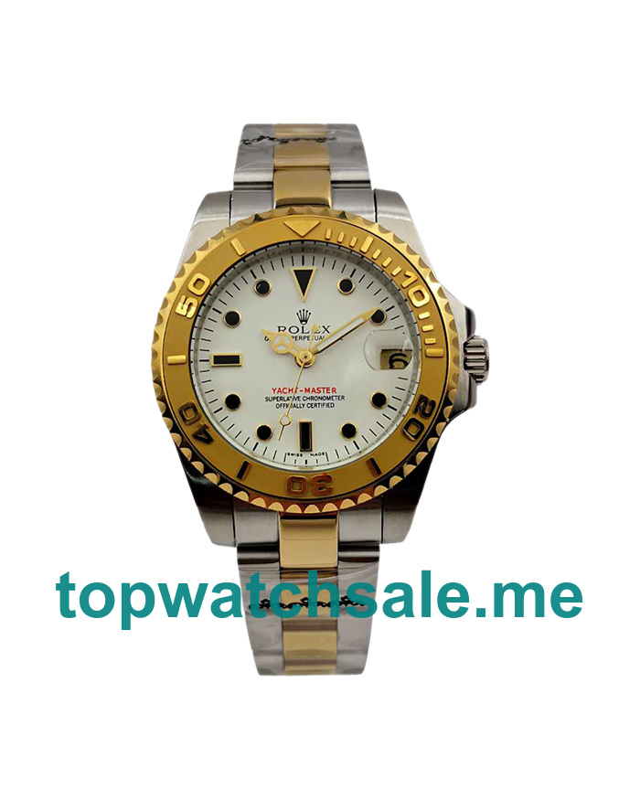 UK White Dials Steel And Gold Rolex Yacht-Master 169623 Replica Watches